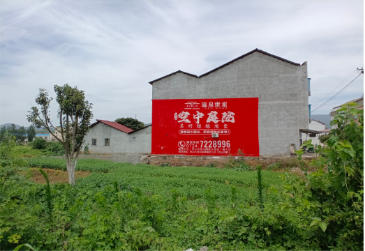 若尔盖做墙体广告的意义